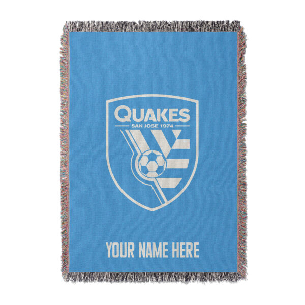 Chad & Jake San Jose Earthquakes 50" x 60" Personalized Woven Blanket