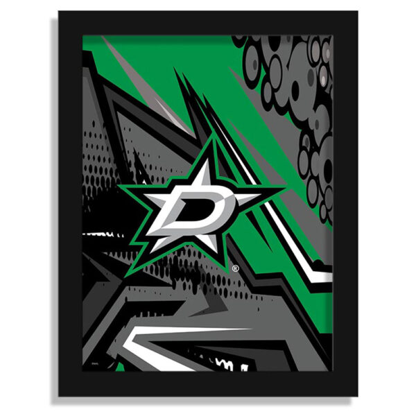 Dallas Stars 12" x 16" Team Comic Framed Art Print