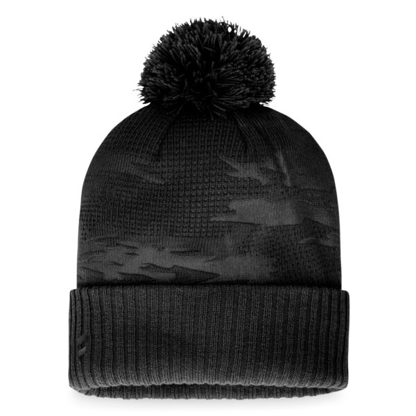 Men's Fanatics Black New Orleans Saints Iconic Camo Cuffed Knit Hat with Pom - Image 5