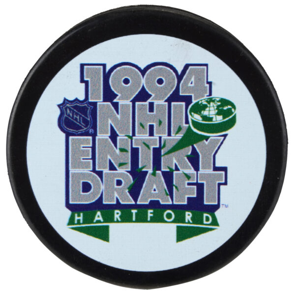 1994 NHL Draft Unsigned Draft Logo Hockey Puck