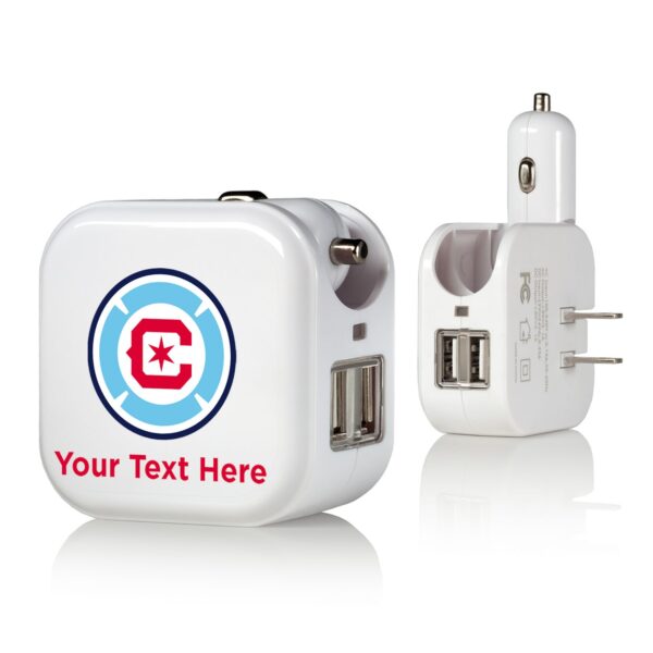 Chicago Fire Personalized 2-In-1 USB Charger