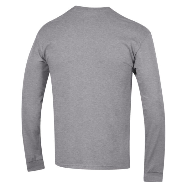 Men's Champion Gray Iowa State Cyclones Soccer Stack Logo Long Sleeve T-Shirt - Image 5