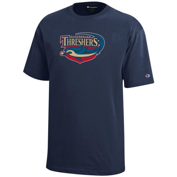 Youth Champion Navy Clearwater Threshers Jersey T-Shirt - Image 6