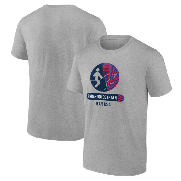 Men's Heather Gray US Paralympic Equestrian Radiating Victory T-Shirt