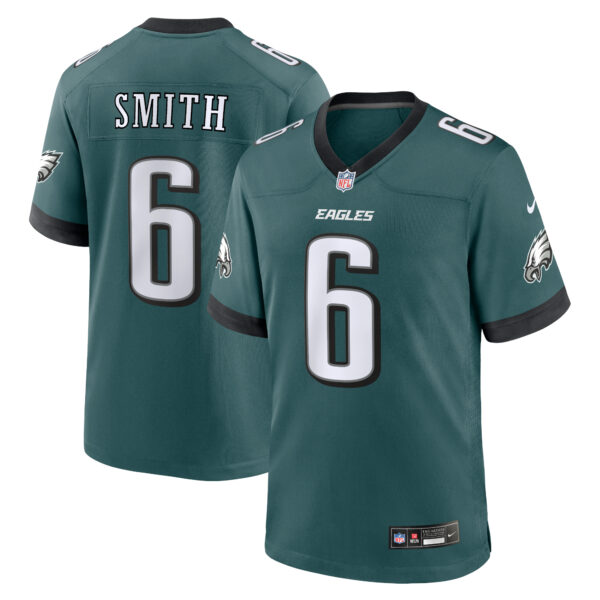 Men's Nike DeVonta Smith Midnight Green Philadelphia Eagles Team Game Jersey - Image 5