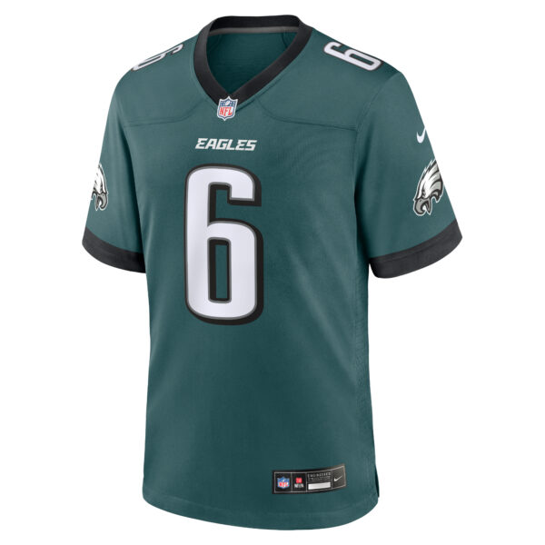 Men's Nike DeVonta Smith Midnight Green Philadelphia Eagles Team Game Jersey - Image 3