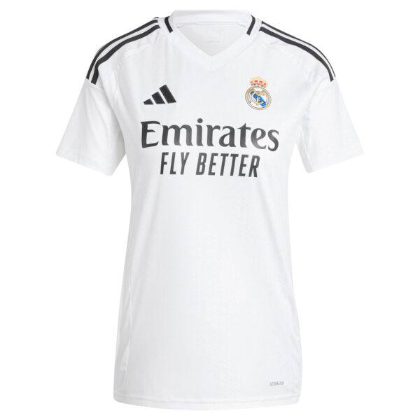 Women's adidas  Kylian Mbappé White Real Madrid 2024/25 Home Replica Player Jersey - Image 3