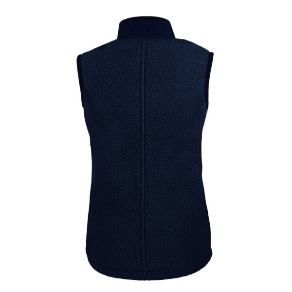 Women's Cutter & Buck Navy Tampa Bay Rays Cascade Eco Sherpa Fleece Vest - Image 7