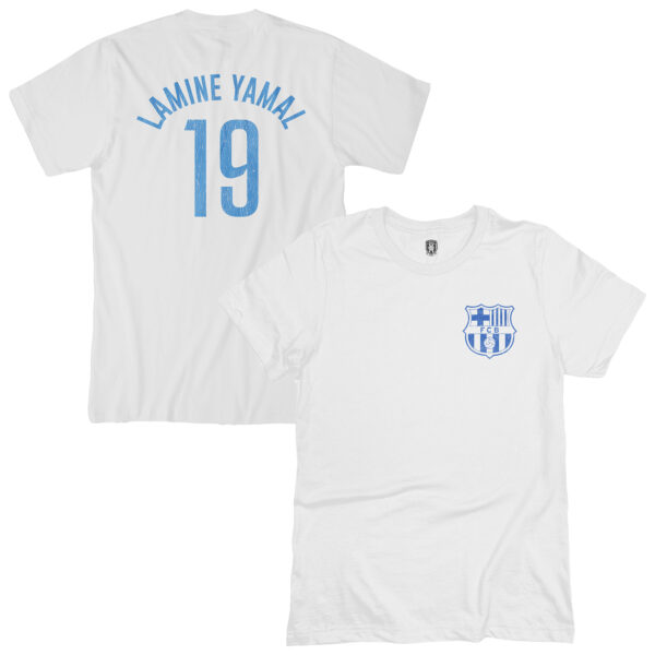 Men's 1863FC Lamine Yamal White Barcelona Player T-Shirt