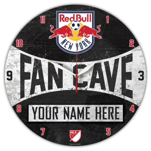 WinCraft New York Red Bulls Personalized 14'' Round Wall Clock