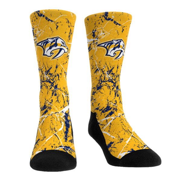 Youth Rock Em Socks Nashville Predators Three-Pack Crew Socks Set - Image 7
