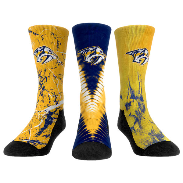 Youth Rock Em Socks Nashville Predators Three-Pack Crew Socks Set