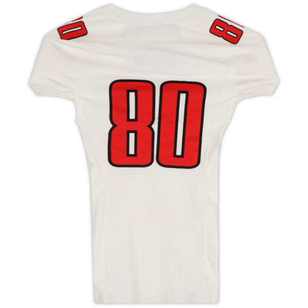 Texas Tech Red Raiders Team-Issued #80 White Jersey from the 2015 NCAA Football Season - Image 7