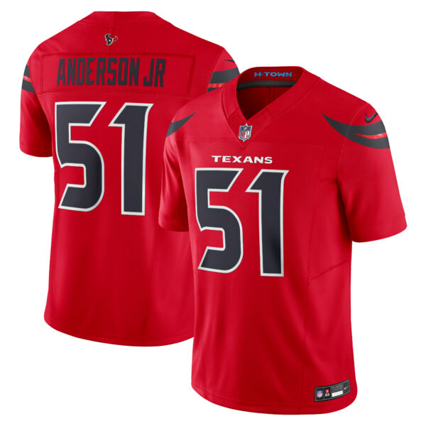 Men's Nike Will Anderson Jr. Red Houston Texans Alternate Vapor F.U.S.E. Limited Jersey - Image 5