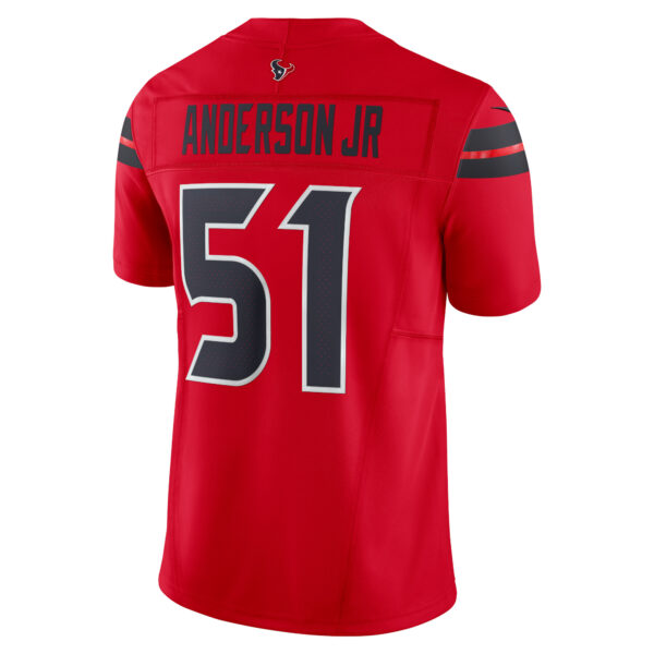 Men's Nike Will Anderson Jr. Red Houston Texans Alternate Vapor F.U.S.E. Limited Jersey - Image 7