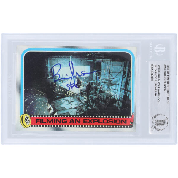 Brian Johnson Star Wars Autographed 1980 Topps The Empire Strikes Back #260 BAS Authenticated Card with "SFX" Inscription - Image 7