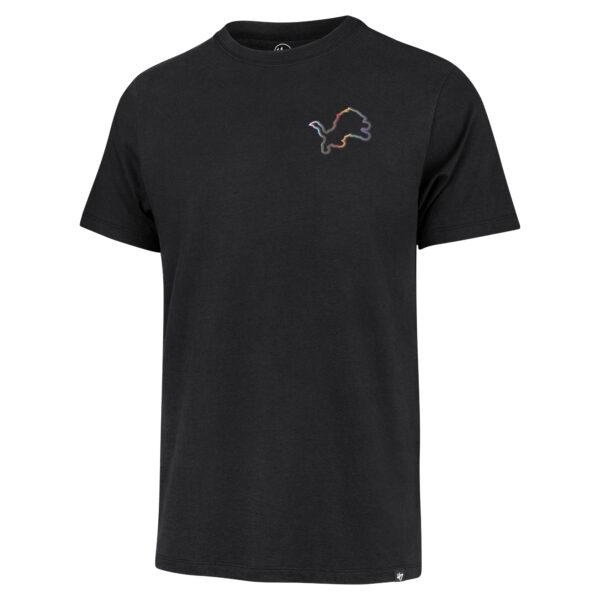 Men's '47 Black Detroit Lions Pride Franklin T-Shirt - Image 3