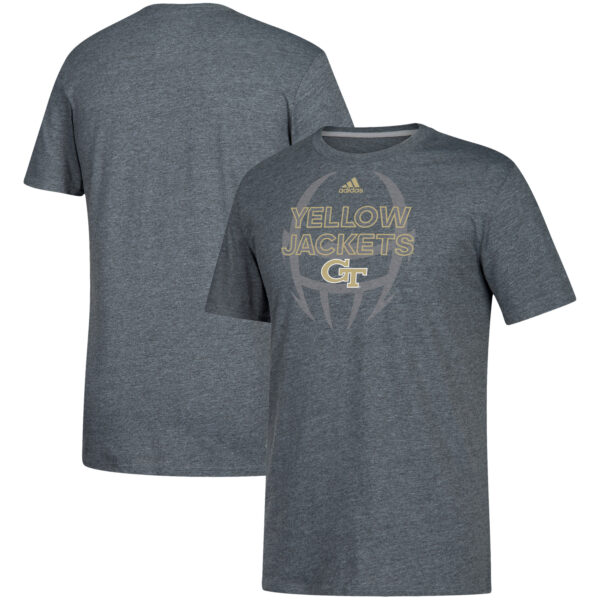 Men's adidas Gray Georgia Tech Yellow Jackets Regular Season Games Go To climalite T-Shirt - Image 5