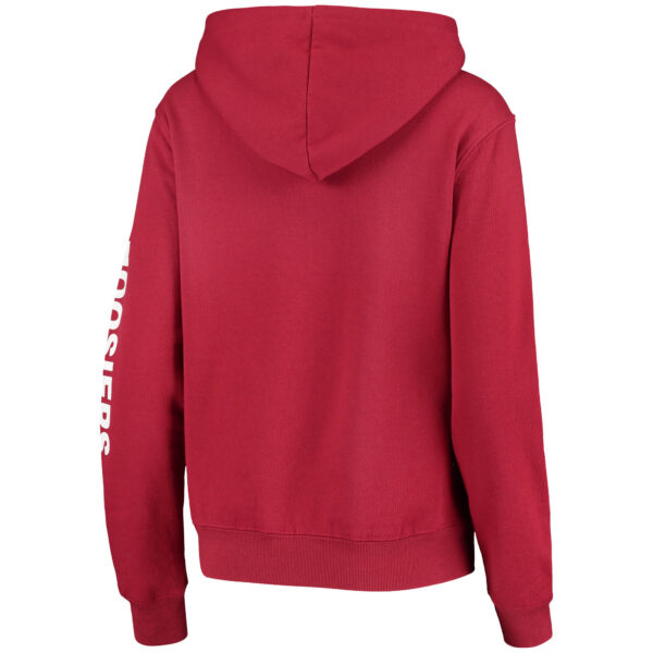Women's Colosseum Crimson Indiana Hoosiers Loud and Proud Pullover Hoodie - Image 7