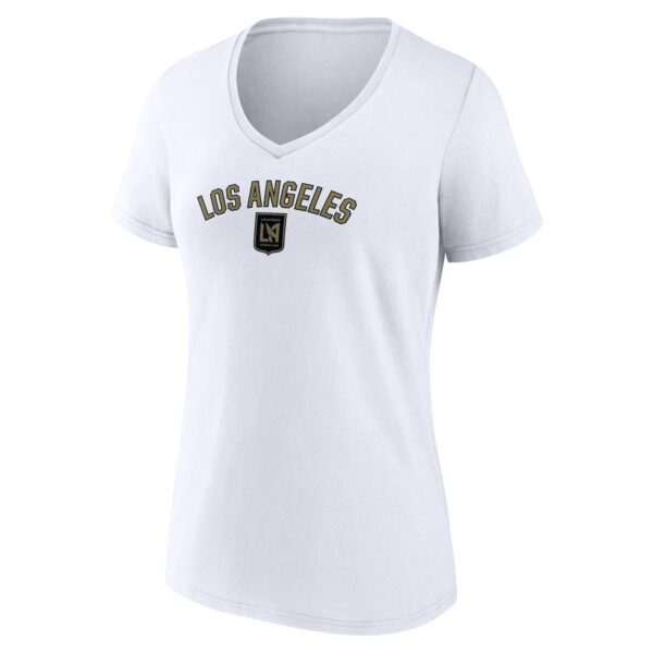 Women's White LAFC Victory Arch Logo V-Neck T-Shirt