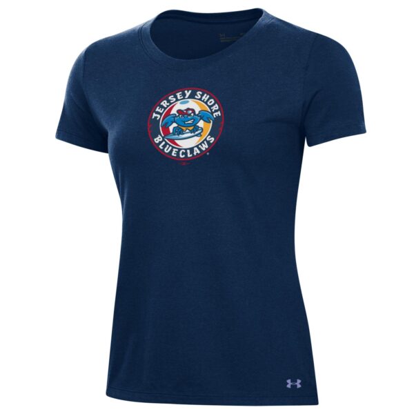 Women's Under Armour Navy Jersey Shore BlueClaws Performance T-Shirt - Image 6