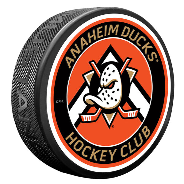 Anaheim Ducks Chevron Banner Puck