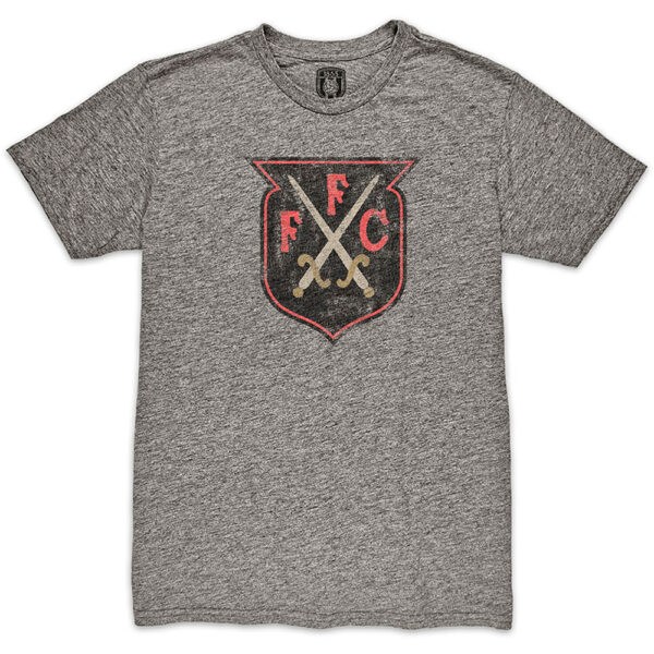 Men's 1863FC  Heather Gray Fulham Crest Twisted Tri-Blend Slub T-Shirt - Image 6