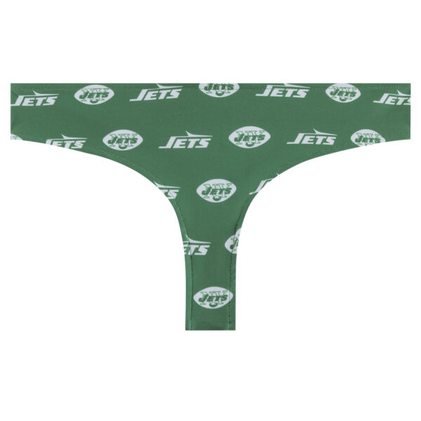 Women's Concepts Sport Green New York Jets Record Allover Print Knit Thong - Image 6