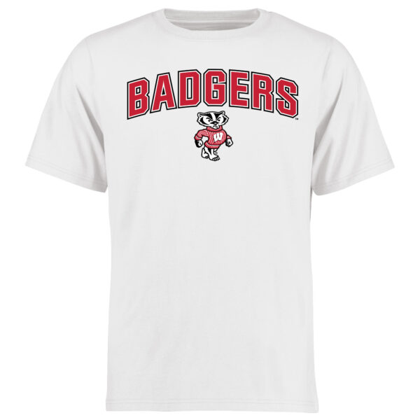 Men's White Wisconsin Badgers Proud Mascot T-Shirt - Image 4