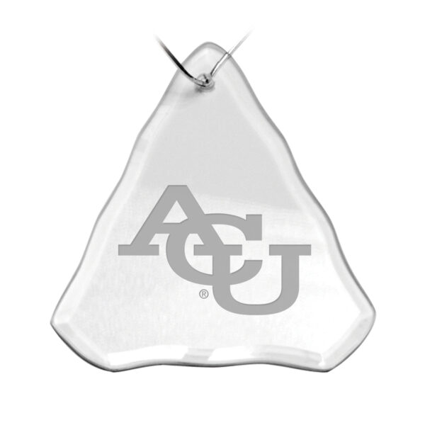 Abilene Christian University Wildcats Team Logo 3.25'' x 3.75'' Glass Tree Ornament