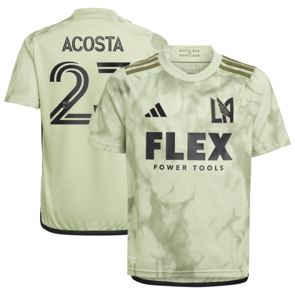 Youth adidas Kellyn Acosta Green LAFC 2023 Smokescreen Replica Player Jersey
