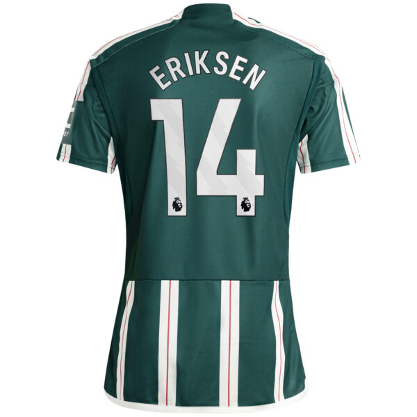 Men's adidas Christian Eriksen Green Manchester United 2023/24 Away Replica Player Jersey - Image 7