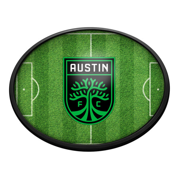 Austin FC 18'' x 14'' Slimline Illuminated Field Oval Wall Sign