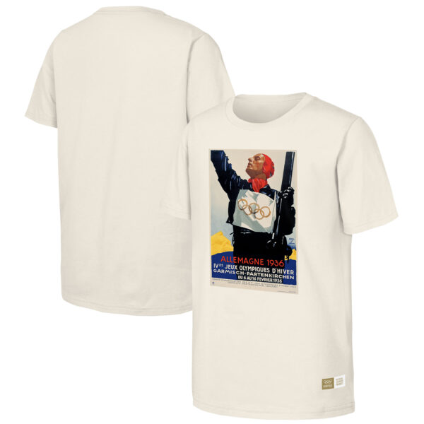 Men's  Natural 1936 Garmisch-Partenkirchen Games Olympic Heritage T-Shirt - Image 5