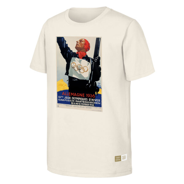 Men's  Natural 1936 Garmisch-Partenkirchen Games Olympic Heritage T-Shirt - Image 6
