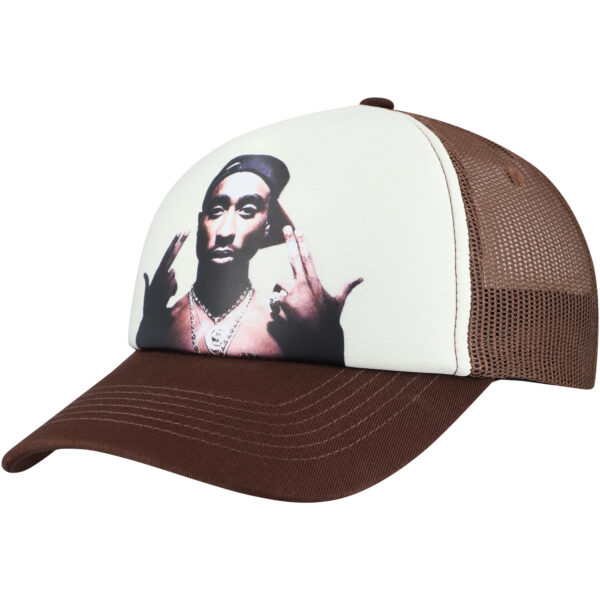 Men's Primitive Apparel White/Brown Tupac Shakur Stay Up Adjustable Hat