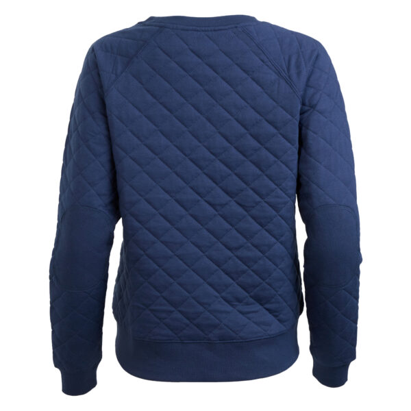 Women's Navy Las Vegas Aviators Quilted Raglan Pullover Sweatshirt - Image 7