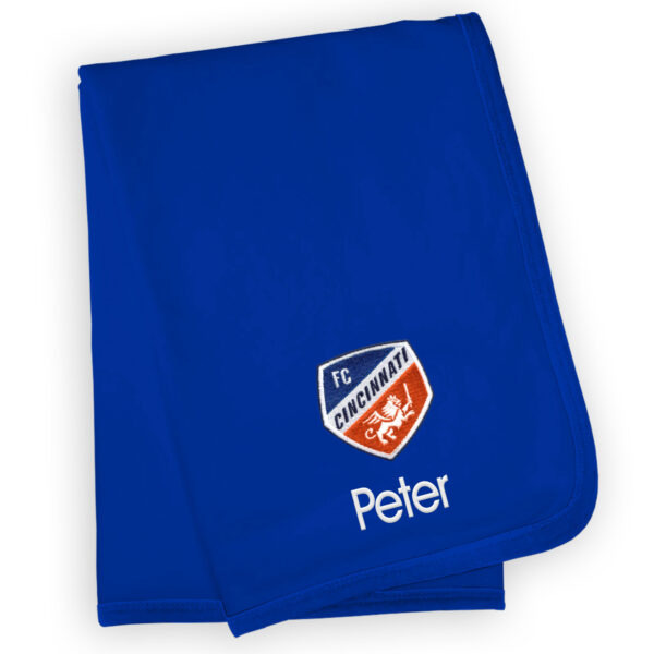 Infant Royal FC Cincinnati Personalized Blanket