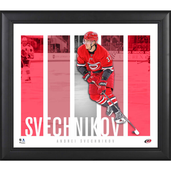 Andrei Svechnikov Carolina Hurricanes Unsigned Framed 15" x 17" Player Panel Collage