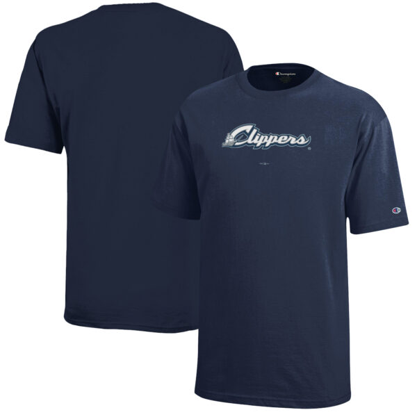 Youth Champion Navy Columbus Clippers Jersey T-Shirt