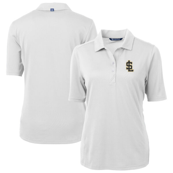Women's Cutter & Buck White Salt Lake Bees Virtue DryTec Eco Pique Recycled Polo - Image 5
