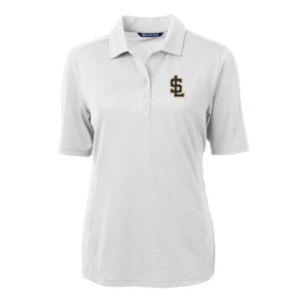 Women's Cutter & Buck White Salt Lake Bees Virtue DryTec Eco Pique Recycled Polo - Image 6