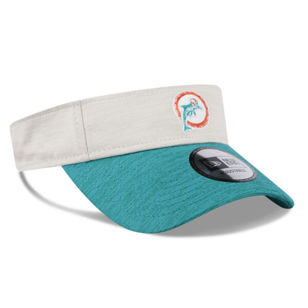 Men's New Era  Stone Miami Dolphins 2024 Sideline Historic Visor - Image 9