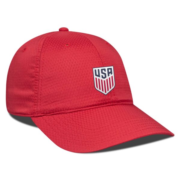 Men's Levelwear Red USMNT Matrix Patch Adjustable Hat - Image 8