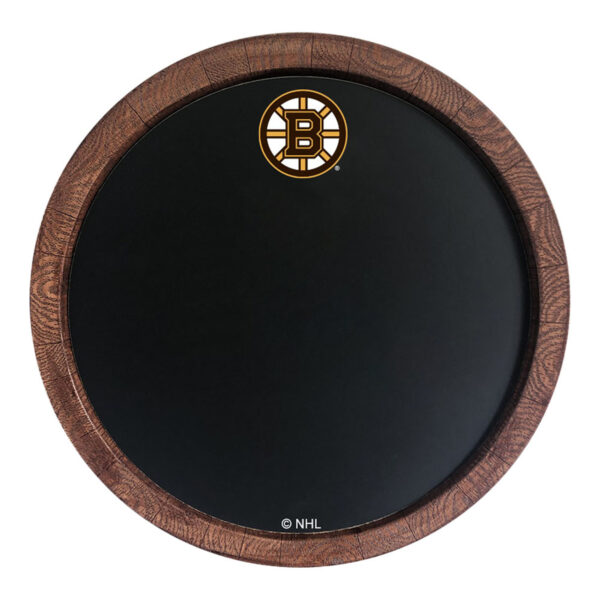 Boston Bruins 20.25'' Round Chalkboard Faux Barrel Top Sign