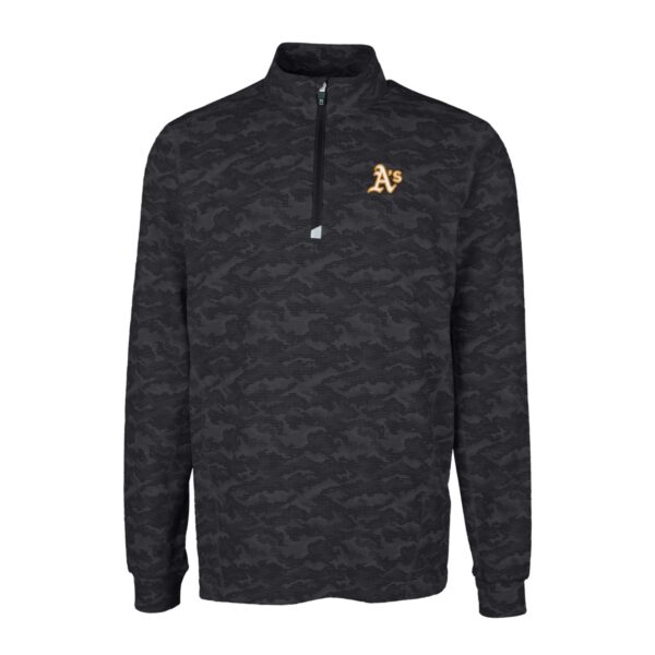 Women's Antigua Black Atlanta United FC Brushed Metallic Logo Generation Full-Zip Jacket - Image 3