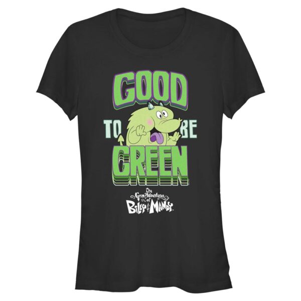 Women's Mad Engine Black The Grim Adventures of Billy and Mandy Good to Be Green St. Paddy's Day Graphic T-Shirt