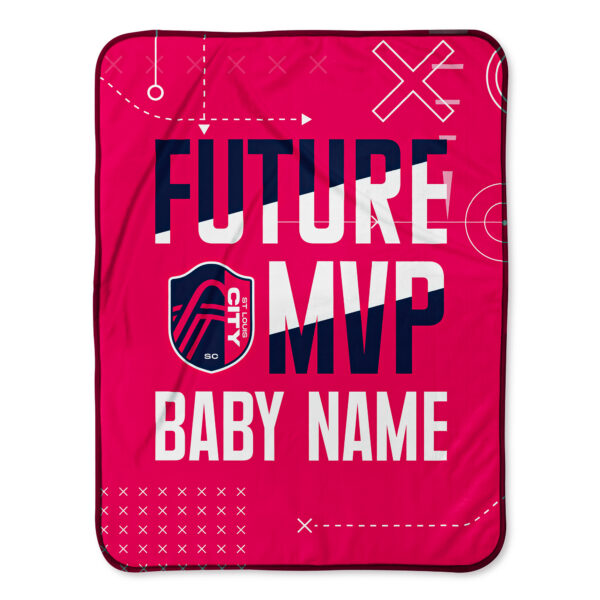 Chad & Jake St. Louis City SC Future MVP 30" x 40" Personalized Baby Blanket