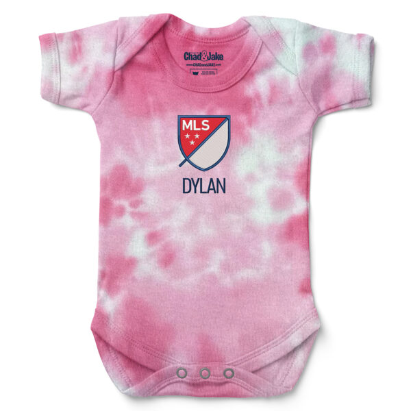 Infant Chad & Jake Pink MLS Logo Personalized Bodysuit