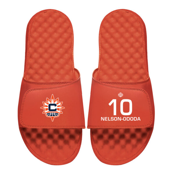 Men's ISlide Olivia Nelson-Ododa Orange Connecticut Sun Logo Split Slide Sandals